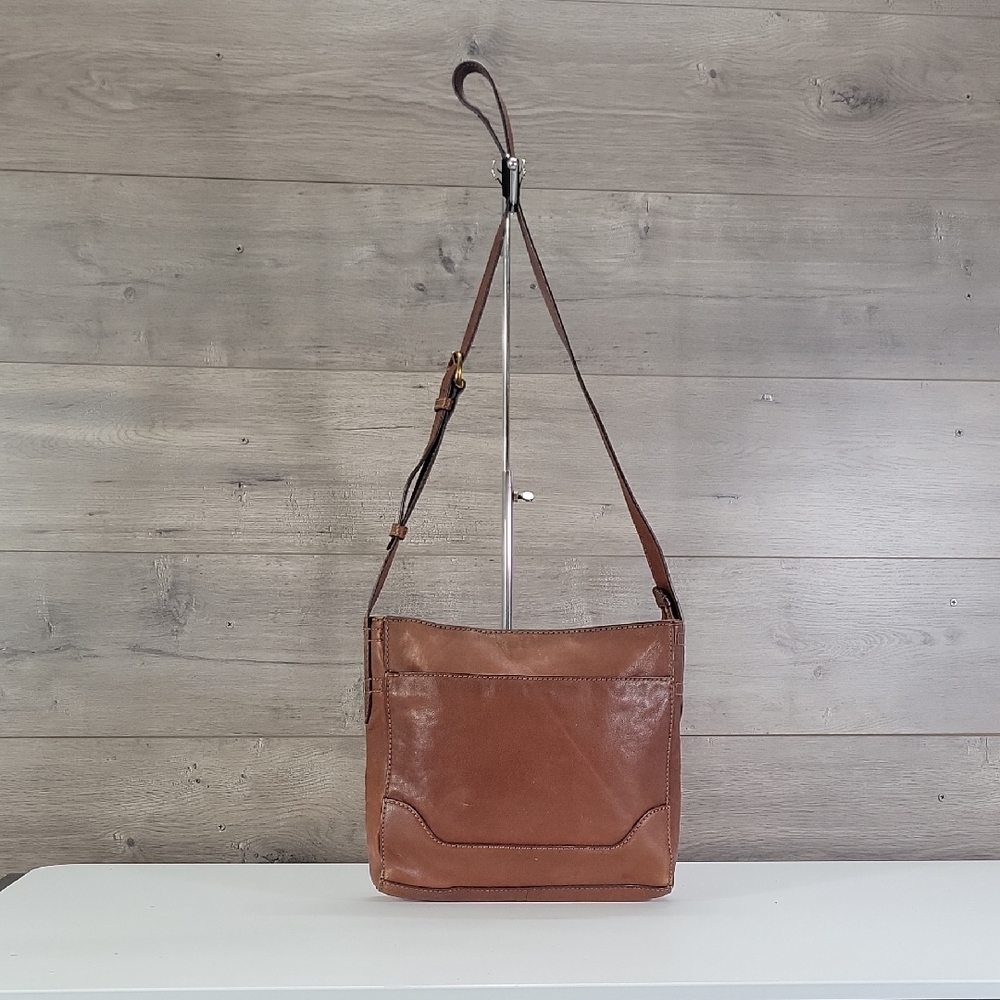 Frye Classic Brown Leather Crossbody Bag